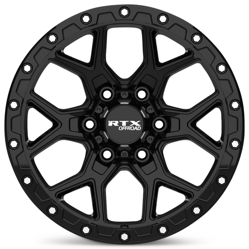 RTX® (Offroad) • 178604 • Storm • Noir brillant avec rivets fraisés • 17x8,5 6x139,7 ET20 CB106,1