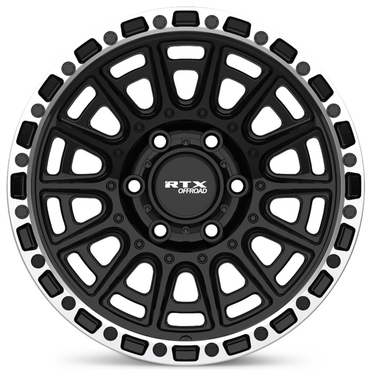 RTX® (Offroad) • 178619 • Striker • Gloss Black Milled with Machined Lip • 20x9 6x139.7 ET10 CB106.1
