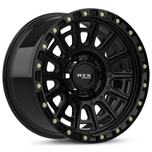 RTX® (Offroad) • 178601 • Striker • Noir brillant avec rivets fraisés • 17x8,5 5x127 ET-10 CB71,5