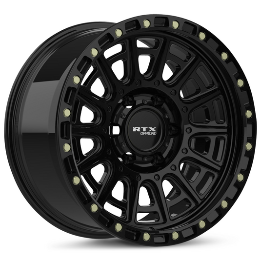 RTX® (Offroad) • 178617 • Striker • Gloss Black with Milled Rivets • 20x9 6x139.7 ET10 CB106.1