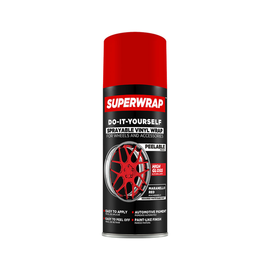 Superwrap SWGS09-CA - Sprayable Vinyl Wrap Solid Series Maranello Red, 313 g - RACKTRENDZ