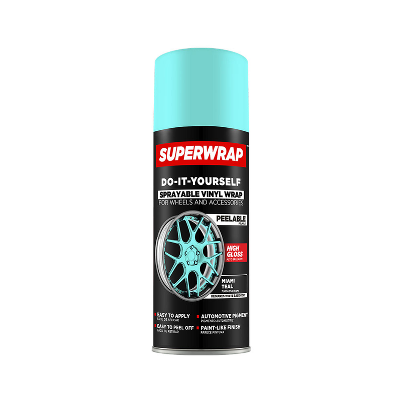 Load image into Gallery viewer, Superwrap SWGS12-CA - Sprayable Vinyl Wrap Solid Series Miami Teal, 313 g
