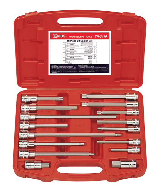 16PCS AUTO REPAIR BIT SKT
