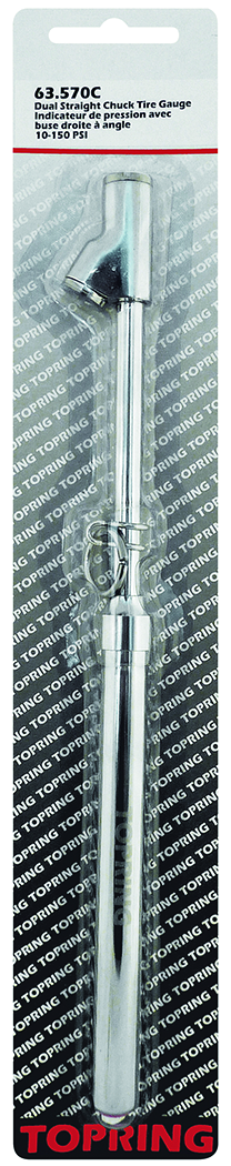 Topring 63-570C - Jauge de pneu double pied compatible azote sur carte