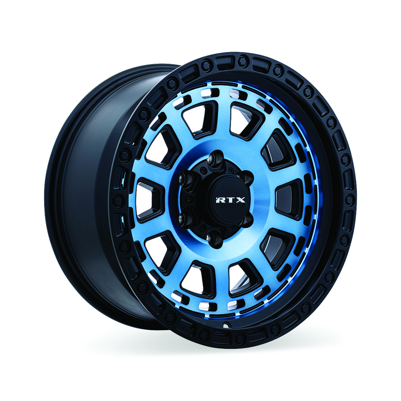 Load image into Gallery viewer, RTX® (Offroad) • 163802 • Titan • Midnight Blue with Black Lip • 18x9 5x127 ET-15 CB71.5
