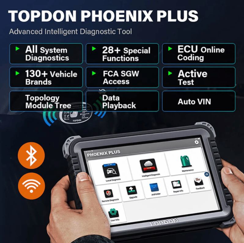 Load image into Gallery viewer, TOPDON TD52110025 - Phoenix Plus Advanced-Level OEM Intelligent 10.1" Diagnostic Tool
