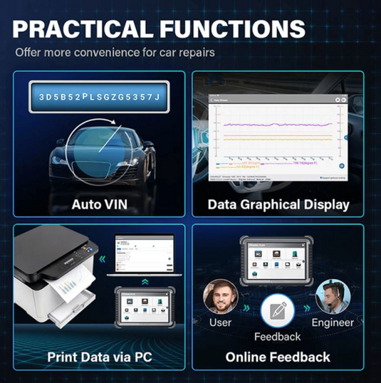 TOPDON TD52110025 - Phoenix Plus Advanced-Level OEM Intelligent 10.1" Diagnostic Tool