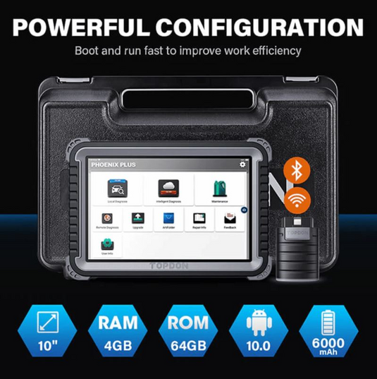 TOPDON TD52110025 - Phoenix Plus Advanced-Level OEM Intelligent 10.1" Diagnostic Tool