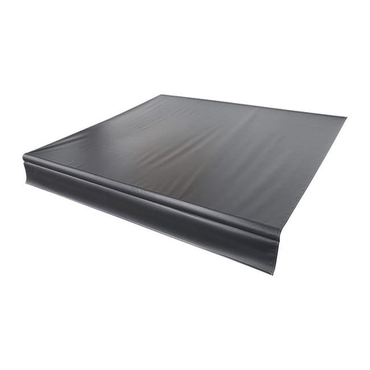 Lippert Components V000717765 -Vinyl Fabric 10' Solid Black 8Ft Tube - RACKTRENDZ
