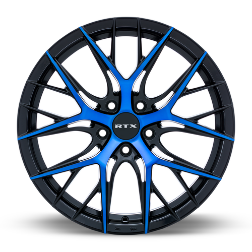 RTX® (RTX) • 083054 • Valkyrie • Gloss Black Machined Blue • 18x8 5x114.3 ET40 CB73.1