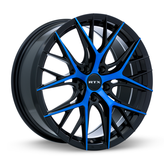 RTX® (RTX) • 083054 • Valkyrie • Gloss Black Machined Blue • 18x8 5x114.3 ET40 CB73.1