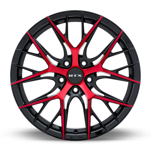 RTX® (RTX) • 083055 • Valkyrie • Gloss Black Machined Red • 18x8 5x114.3 ET40 CB73.1