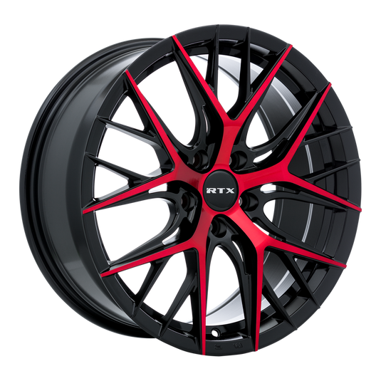 RTX® (RTX) • 083055 • Valkyrie • Gloss Black Machined Red • 18x8 5x114.3 ET40 CB73.1