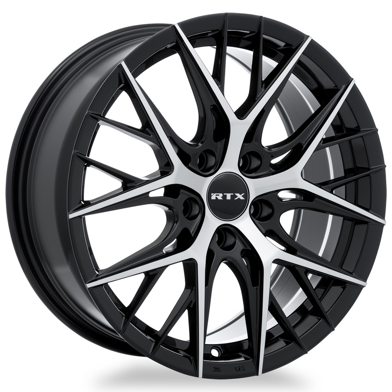 Load image into Gallery viewer, RTX® (RTX R-Spec) • 083035 • Valkyrie • Gloss Black Machined • 20x8.5 5x114.3 ET38 CB73.1
