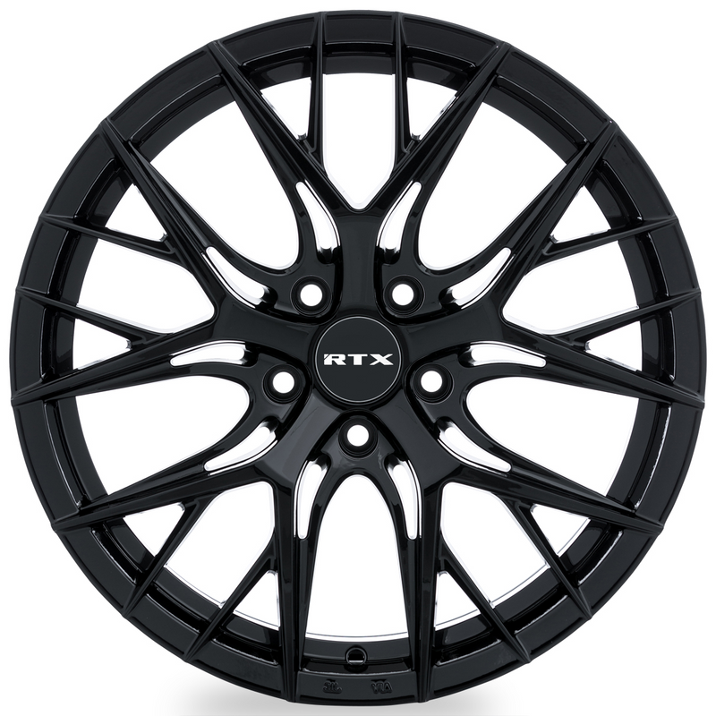 Chargez l&#39;image dans la visionneuse de la galerie, RTX® (R-Spec) • 083041 • Valkyrie • Gloss Black • 18x8 5x112 ET38 CB66.6
