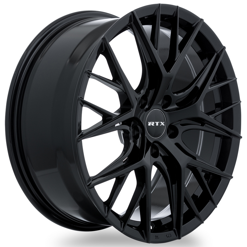 Load image into Gallery viewer, RTX® (RTX) • 083038 • Valkyrie • Gloss Black • 17x7.5 5x114.3 ET40 CB73.1
