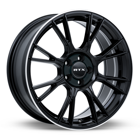 RTX® (RTX) • 082079 • Vapor • Black with Machined Lip • 18x8 5x114.3 ET40 CB73.1