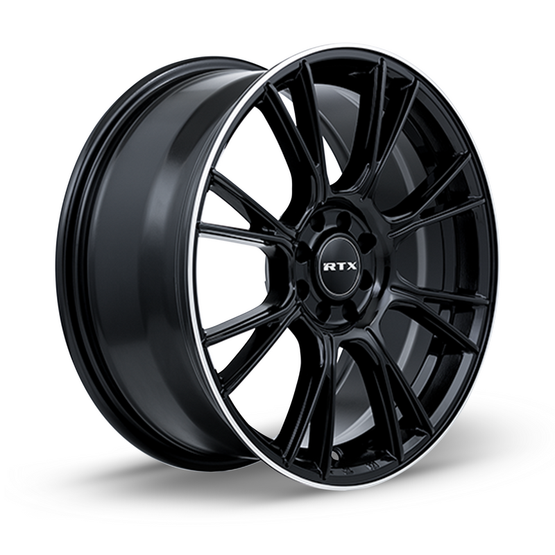 Load image into Gallery viewer, RTX® (RTX) • 082078 • Vapor • Black with Machined Lip • 17x7.5 5x114.3 ET40 CB73.1
