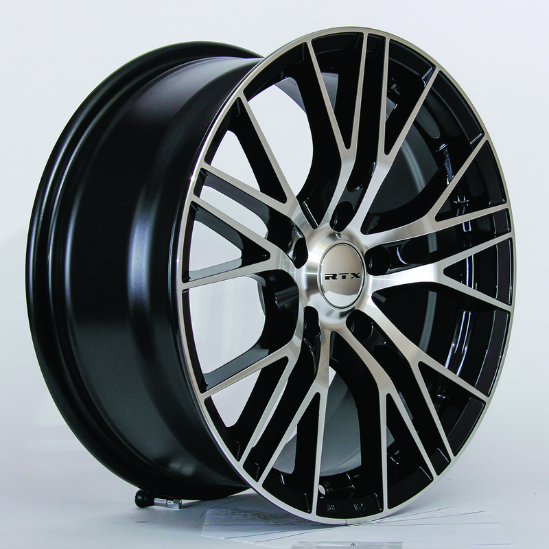 Load image into Gallery viewer, RTX® (RTX) • 081918 • Vertex • Black Machined • 18x8 5x108 ET38 CB63.4
