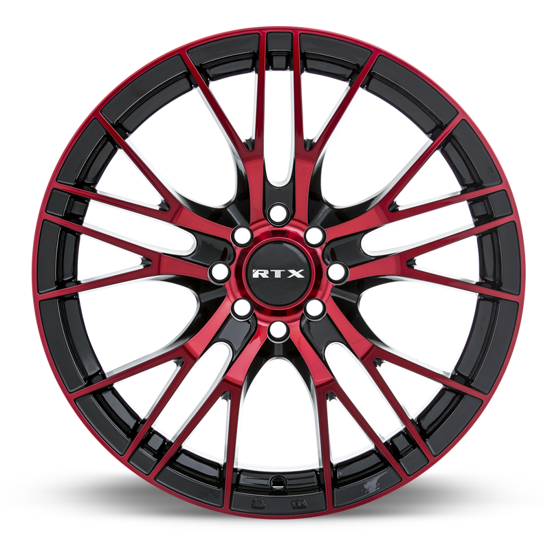 Load image into Gallery viewer, RTX® (RTX) • 082319 • Vertex • Black Machined Red • 18x8 5x114.3 ET40 CB73.1
