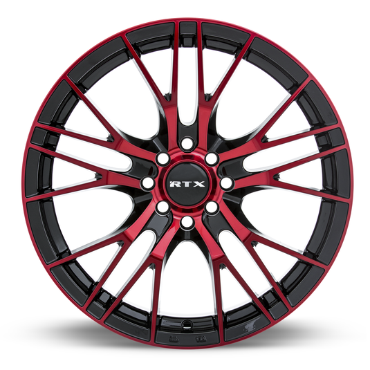 RTX® (RTX) • 082311 • Vertex • Black Machined Red • 16x7 5x100 ET35 CB54.1