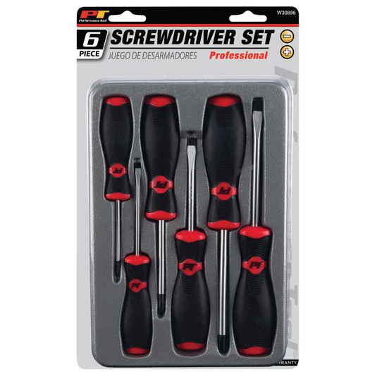 Performance Tools PTW30896 - Jeu de tournevis professionnels - 6 pièces
