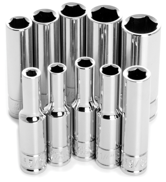 SOCKET SET DW SAE 1/4" 10PC.