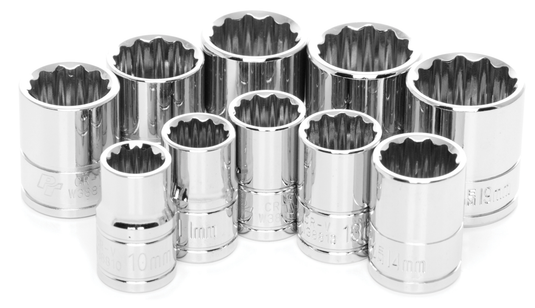 SOCKET SET MET.3/8" 10 PCS
