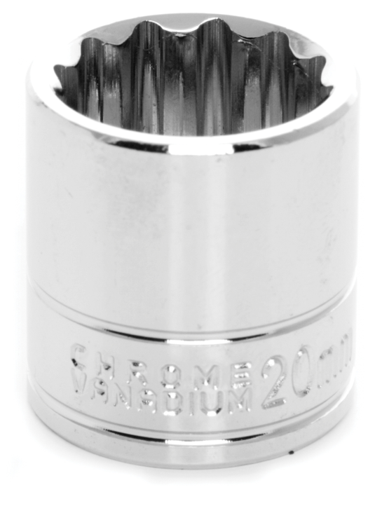 SOCKET 3/8"X20MM 12PT