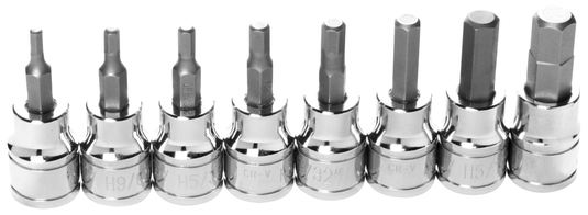 HEX BIT SKT. SET 8PC SAE