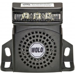 Wolo BA-1697WN - PRO-TEC PLUS Serie, Heavy-Duty White Noise Back-Up Alarm With Flashing LED Light - RACKTRENDZ