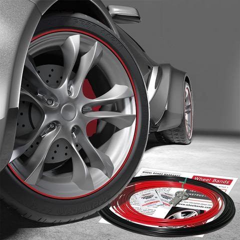 Wheel Bands WBRBRD - Black Track Kit  8.3 m w/Red Insert