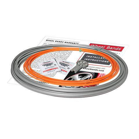 Wheel Bands WBRSOR - Silver Track Kit  8.3 m w/Orange Insert