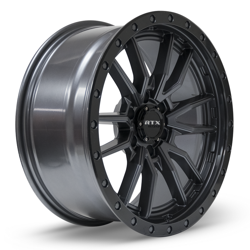 Load image into Gallery viewer, RTX® (Offroad) • 082829 • Wolf • Black with Grey Center • 20x9 6x135 ET10 CB87.1
