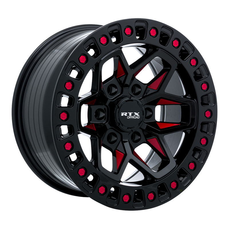 Load image into Gallery viewer, RTX® (Offroad) • 082932 • Zion • Black Milled Red • 18x9 6x139.7 ET0 CB106.1
