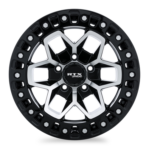 RTX® (Tout-terrain) • 083025 • Zion • Noir brillant usiné • 20x9 5x127 ET-15 CB71.5