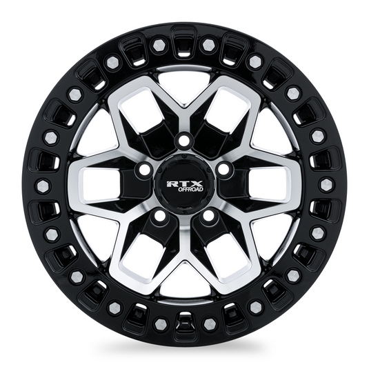 RTX® (Offroad) • 082982 • Zion • Gloss Black Machined • 17x9 5x127 ET0 CB71.5