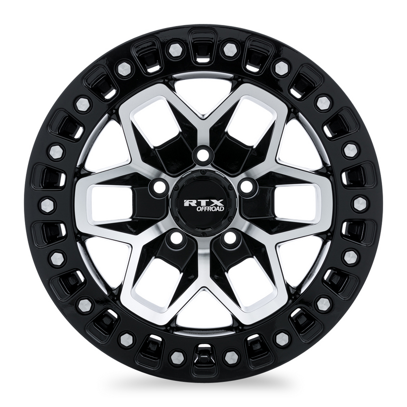 Chargez l&#39;image dans la visionneuse de la galerie, RTX® (Offroad) • 083288 • Zion • Noir brillant usiné • 17x9 6x114,3 ET15 CB66,1
