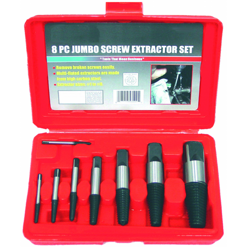 Rodac H45B635 - Jumbo Screw Extractor Set (8 Pcs) - RACKTRENDZ