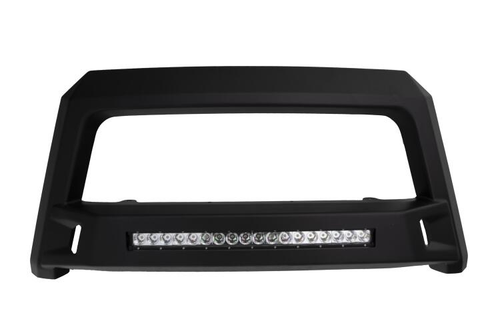 Lund 86521209 - Revolution Black Steel Bull Bar with Integrated LED Light Bar and without skid plate for Toyota Tundra 07-22 - RACKTRENDZ