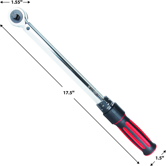 Performance Tools PTM198 - Torque Wrench 3/8" Drive, 10 fts/lbs to 100 ft/lbs Torque