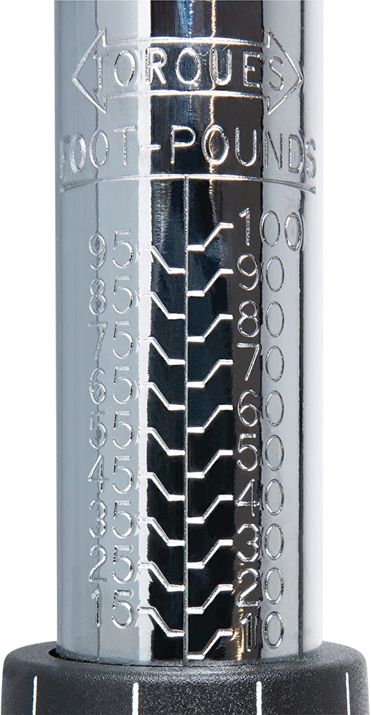 Performance Tools PTM198 - Torque Wrench 3/8" Drive, 10 fts/lbs to 100 ft/lbs Torque