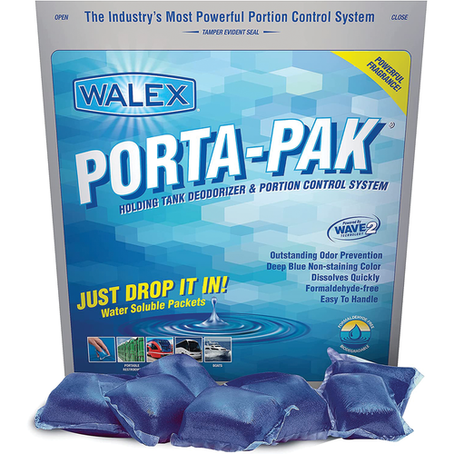 Walex PPSGB - Bio-Pak Natural Enzyme Holding Tank Deodorizer & Waste Digester (50-pack) - RACKTRENDZ