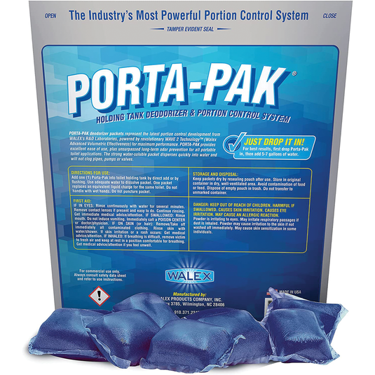 Walex PPSGB - Bio-Pak Natural Enzyme Holding Tank Deodorizer & Waste Digester (50-pack) - RACKTRENDZ