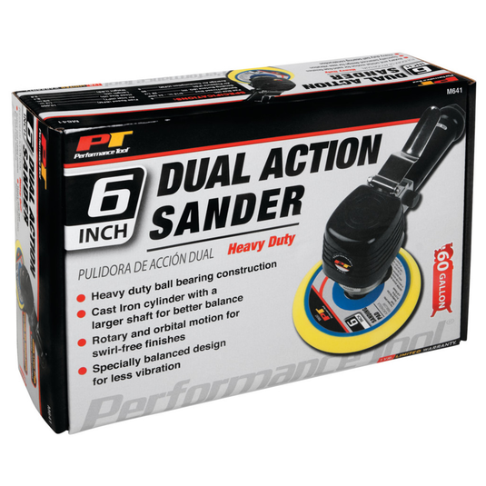 Performance Tools M641 - 6" Dual Action Air Sander