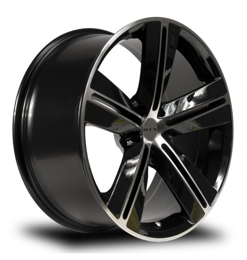 Load image into Gallery viewer, RTX® (RTX) • 081085 • SMS • Black Machined • 17x7.5 5x115 ET20 CB71.5
