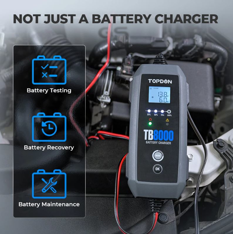 Load image into Gallery viewer, Topdon TB8000 - Smart Battery Charger - RACKTRENDZ
