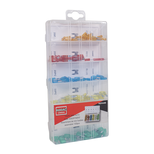 Rodac RDFA400 - ATO Fuse Assortment - 100 Mini Pieces