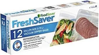 FSFRBZ031633R - FOODSAVER - SACS À FERMETURE À GLISSIÈRE SOUS VIDE FOODSAVER QUART TAILLE 8