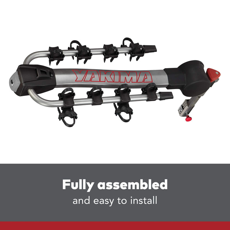 Load image into Gallery viewer, Yakima Ridgeback 4-bike hitch rack folded for storage
